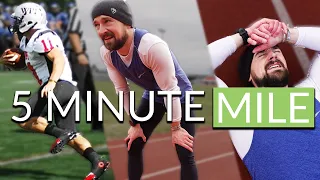 Ex-College Football Player Attempts Sub 5 Minute Mile