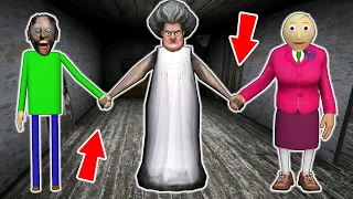 Granny vs Scary Teacher 3D vs Baldi - funny horror animation (100-120 series in a row)