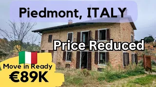 Beautiful Italian Home for Sale full of Character and Move in Ready in Stunning Piedmont ITALY