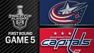 NHL 18 PS4. 2018 STANLEY CUP PLAYOFFS FIRST ROUND GAME 5 EAST: BLUE JACKETS VS CAPITALS. 04.21.2018!