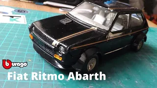 Fiat Ritmo Abarth Restoration 1/24 Burago Custom Diecast model