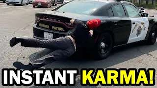 Best Of Police Instant Karma & Convenient Cops! (Instant Justice & Police Fails 2022)