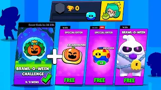 0 TROPHY Account in BRAWl-O-WEEN Challenge + Box Opening + Free Gifts - Brawl Stars