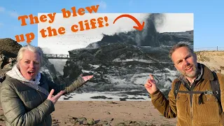 The Cliff the Council blew up! Newquay, Cornwall