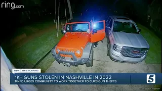 More than 700 guns stolen from vehicles in Nashville in 2022