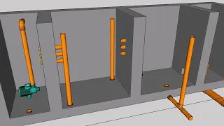 CONCRETE POND FILTRATION SYSTEM-ANIMATION