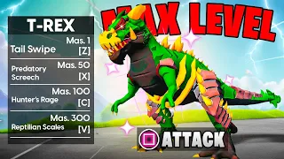 Upgrading To Get MAX LEVEL T-REX in BLOX FRUITS! (roblox)