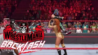 WWE 2k22 WRESTLEMANIA BACKLASH ASUKA VS BECKY LYNCH FOR THE RAW TITLE