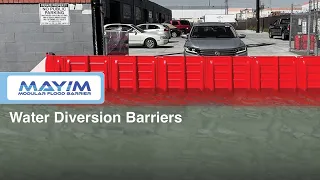 How Mayim Flood Control Barriers Work to Divert Water and Hold Back Flooding