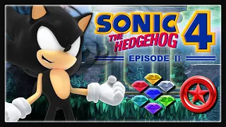 Sonic 4 Episode II: Dark Sonic 100% Playthrough (All Chaos Emeralds & Red Rings)