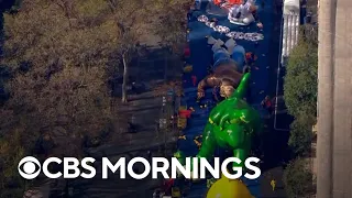 New York's 96th annual Thanksgiving Day Parade marches through Manhattan