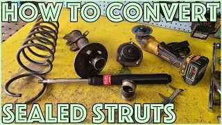 Repair worn out struts by converting them to cartridge style struts for better performance!