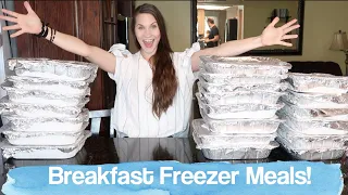 Breakfast Freezer Meal Prep With Me! Fill Your Freezer!