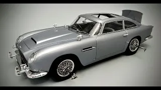 ALL NEW Aston Martin DB5 James Bond 007 Goldfinger 1/24 Scale Model Kit Build How To Assemble Paint