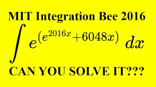 MIT Integration Bee 2016 #17