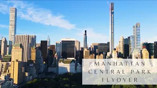 Manhattan Aerial Footage | New York | Central Park & 59th Street Drone flyover | Summer 2020 [4K]