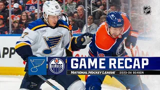 Blues @ Oilers 2/28 | NHL Highlights 2024