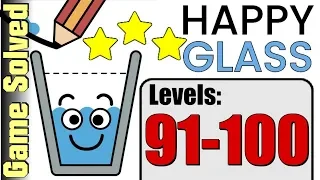 Happy Glass | All Levels 91-100 (Solution 3 Stars ★★★)