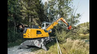 Liebherr – Efficient tree care and the wood industry with the LH 22 M Industry Litronic