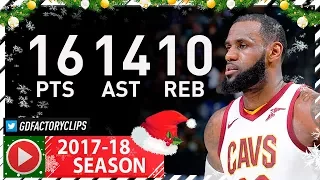 LeBron James Triple-Double Full Highlights vs Kings (2017.12.27) - 16 Pts, 14 Ast, 10 Reb
