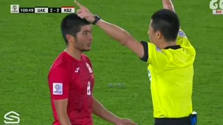 Китаец судья даёт пенальти арабам, решающий гол / Кыргызстан 2 - 3 ОАЭ