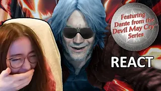 LOL WHAT IS THIS VIDEO?? Spudsy Reacts to wacky woohoo pizza man adventures (DMC5 Meme Video)