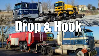 Hauling MB Snow Truck, Drop And Hook A Striker Fire Truck