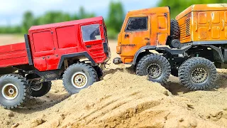 OFF-ROAD BATTLE: RC KAMAZ 8x8 VS. RC MAN KAT1 6x6