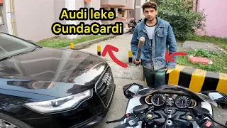 Ghar Ke Bahar Gunda Gardi😡 Hayabusa vs Audi 😱