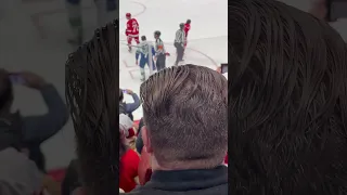 Red wings vs Canucks fight 2/10/24