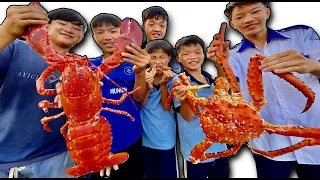 Anh Ba Phải | Lần Đầu Ăn Tôm Hùm Alaska & Cua Hoàng Đế | King crab & Alaska Shrimp