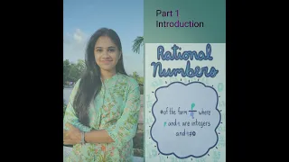 Introduction - " RATIONAL NUMBERS"  Chapter 1 NCERT class 8 Mathematics