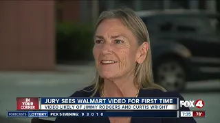 Jury sees Walmart video for the first time in Rodgers murder trial