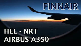 Finnair Airbus A350 flight Helsinki -  Tokyo Narita trip report