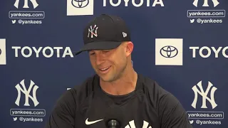 Brett Gardner is VERY VERY excited to be back with the Yankees