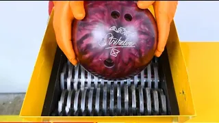 What Happens If You Drop Bowling Ball Into The Shredding Machine !! And Other Thinge