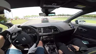 Leon cupra 300+Tesla 3 performance circuit gp Nurburgring.