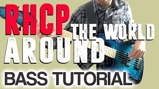 RHCP - Around The World /// TUTORIAL PLAYED 20 BPM SLOWER [Play Along Tabs]