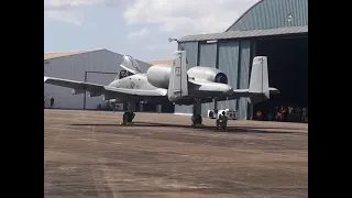 Encendido de motores A-10 base aérea de san Isidro santo Domingo República Dominicana.