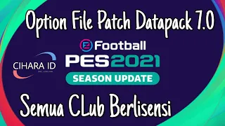 Tutorial Cara Update Option File 7.0 Full Licensi PES2021