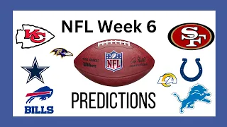 NFL Week 6 Predictions/Picks - 10.12.2023