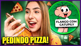 PEDINDO PIZZA COM A VOZ DO CEBOLINHA!