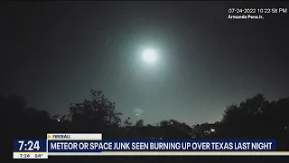 Fireball spotted over Texas