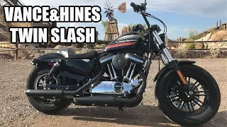 Vance & Hines Twin Slash Exhaust Install - Harley-Davidson Forty-Eight Special