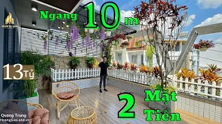 Biệt Thự Phố 2 Mặt Tiền Ngang 10m ( 100m2 ) Siêu Hiếm Tại Gò Vấp | Đường Đẹp Thông Kinh Doanh