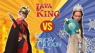 Lava King vs. Snow Queen Battle!