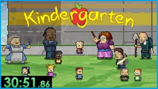 kindergarten speedruns are quite cursed...