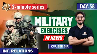 4 Important Military Exercises In News | UPSC Prelims 2024 | Indian Military | Sleepy Classes IAS