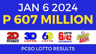 Lotto Result January 6 2024 9pm PCSO