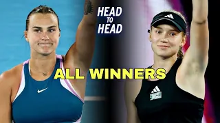 Elena Rybakina vs Aryna Sabalenka All H2H Winners - Before Australian Open Final 2023